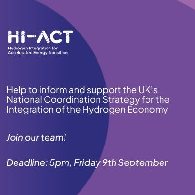 1 week left to get your expression of interests submitted to join the HI-ACT team.

More information on how to apply here:
bit.ly/3QLsFah

Please share with interested colleagues.