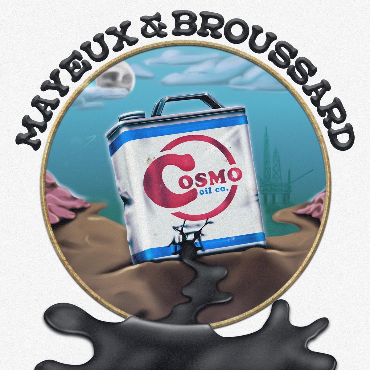 MayeuxBroussard's tweet photo. Announcing our brand new album COSMO OIL CO. out on September 30th! A digital pre-sale is available now on @Bandcamp, and each purchase comes with a download of the first single, “Cajun Cool”

We are thrilled to share this new music with y’all!https://t.co/nmY86RoEyV https://t.co/rDf5RozMRM