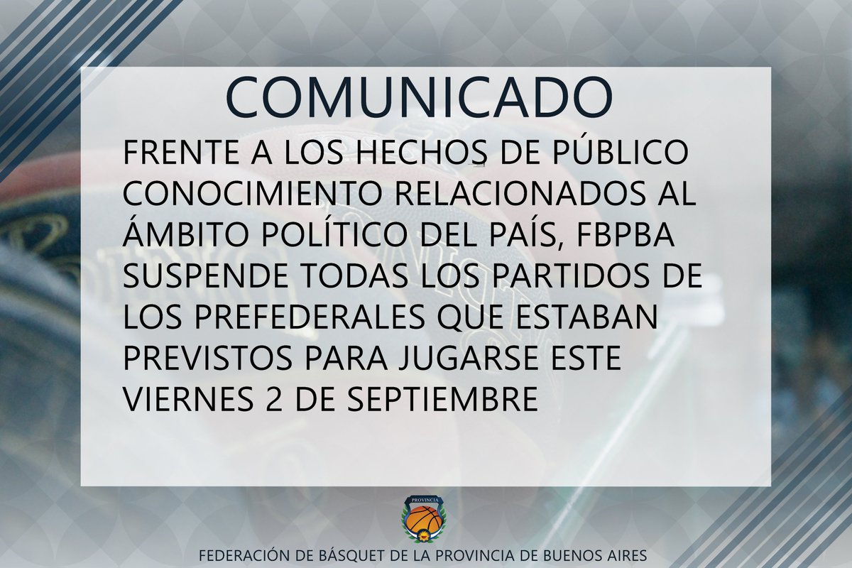 ⚠️ Se suspende la fecha de hoy
📅 Próximamente estaremos publicando la nueva programación