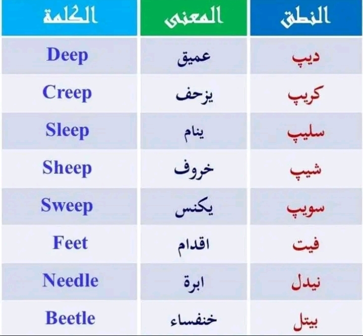 3SP33's tweet photo. الكلمة ونطقها بالعربي https://t.co/QNx2FeuOPh