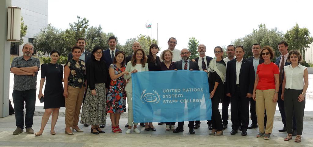 Speaking with ONE voice: How to ensure <a href="/UNinAzerbaijan/">UN in Azerbaijan</a> delivers more than the sum of the parts? Building on #2030Agenda, #futuresthinking &amp; #UNDSReform, the team gathered to develop collective leadership compact. Thanks to <a href="/UNSSC/">United Nations System Staff College</a> for the great UNCT Dream Team Leadership Training!