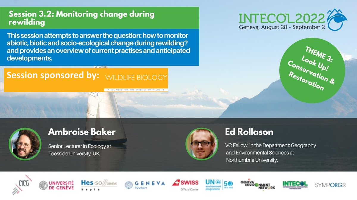 ambroise_baker's tweet photo. many thanks again to @WildlifeBiol for support for session 3.2 monitoring rewilding  @ #INTECOL2022 and to the amazing speakers @c_guilfoyle1 @AlanLaw_ @SaraKingUK from @RewildingB @JCSvenning @Nature_Based - what a great way to close @intecol2022 https://t.co/iimDach7lj