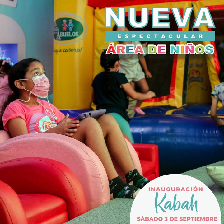 ¡Gran inauguración este sábado en Kabah, Cancún! 👉

Nuestras áreas de niños se siguen renovando para ti y la comodidad de tu familia 🙌

Diviértete en grande este fin de semana y siempre que nos visiten 😍👨‍👩‍👦