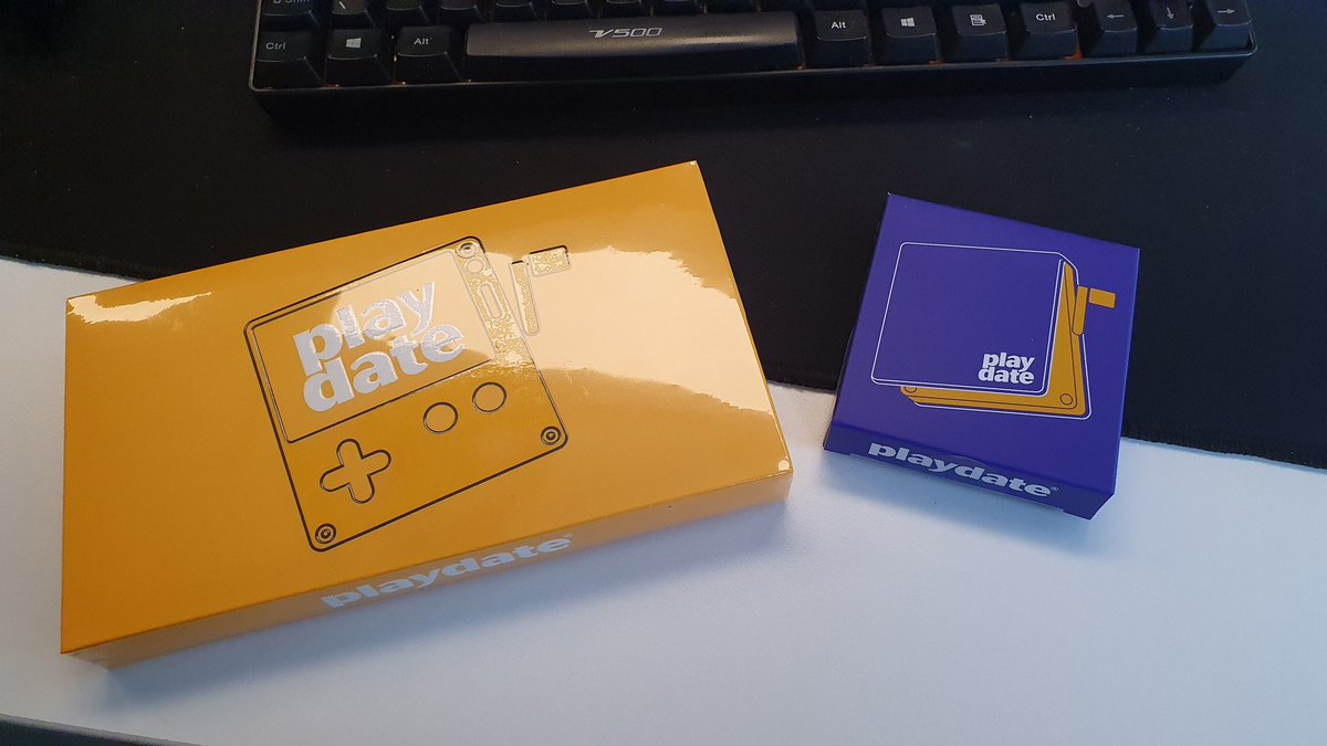 Jay8ee's tweet photo. Finally here. Can't wait to give in! @playdate https://t.co/94l7t2YJTM
