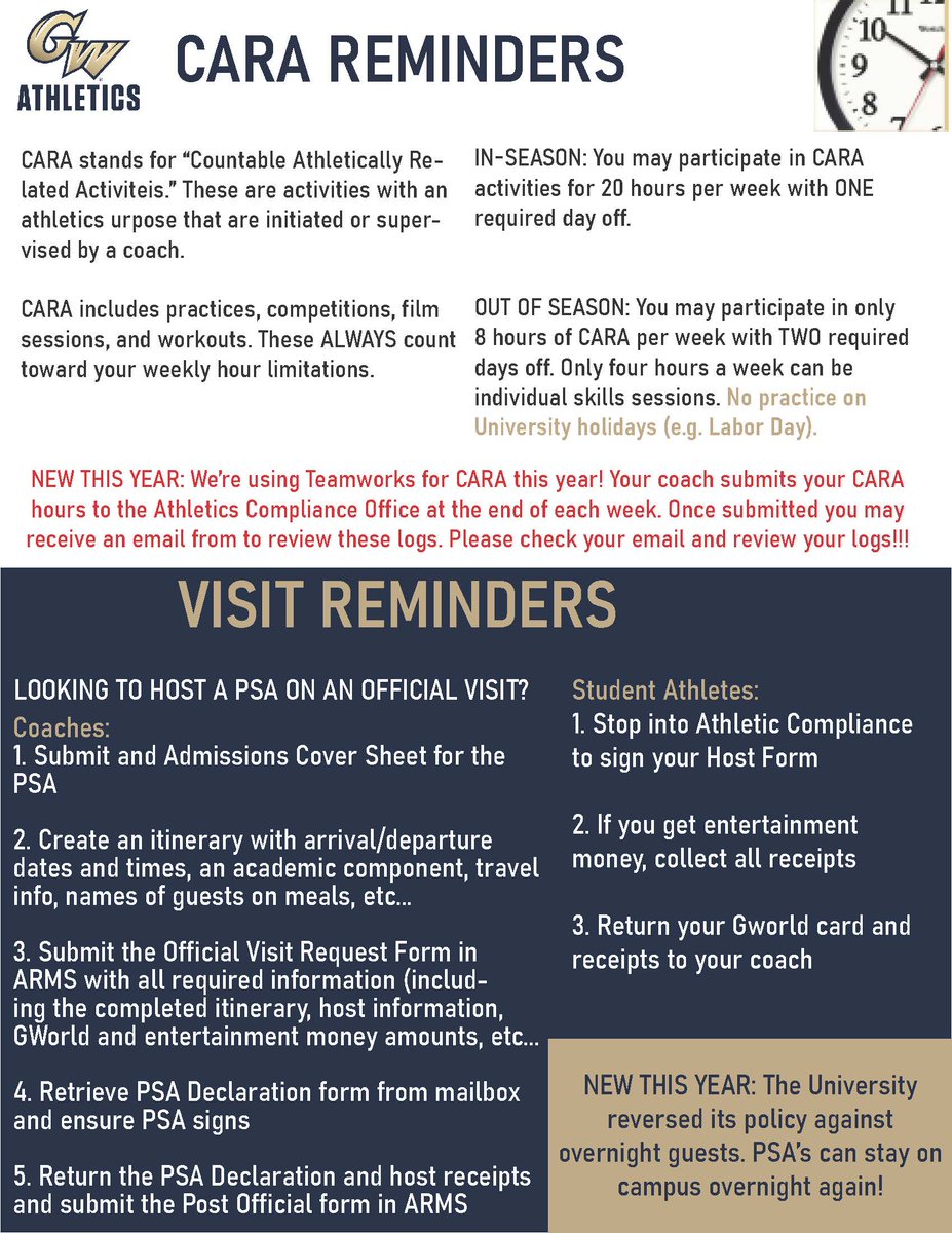 GWCompliance's tweet photo. First newsletter of the 2022-2023 academic year! #RulesRule https://t.co/2RIRfbzNEU