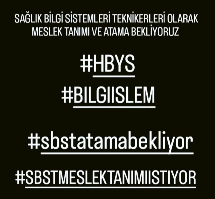 Sağlık bilgi sistemleri teknikerleri meslek tanımı ve atama bekliyor.

<a href="/sagliklicozum/">T.C. Sağlık Bakanlığı Sağlıklı Çözüm</a> <a href="/saglikbakanligi/">T.C. Sağlık Bakanlığı</a>
<a href="/drfahrettinkoca/">Dr. Fahrettin Koca</a>
#hbys #bilgiislem