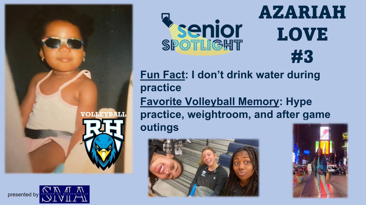 vb_hill's tweet photo. Week THREE of Our #WeeklySeniorSpotlight - Azariah Love #3
#FightRockFight
@RockHillHS
@RockhillMedia @PISD_Athletics
presented by #ShadowMeAcademically
https://t.co/jLN6JpBFof https://t.co/cqeIl05LTf