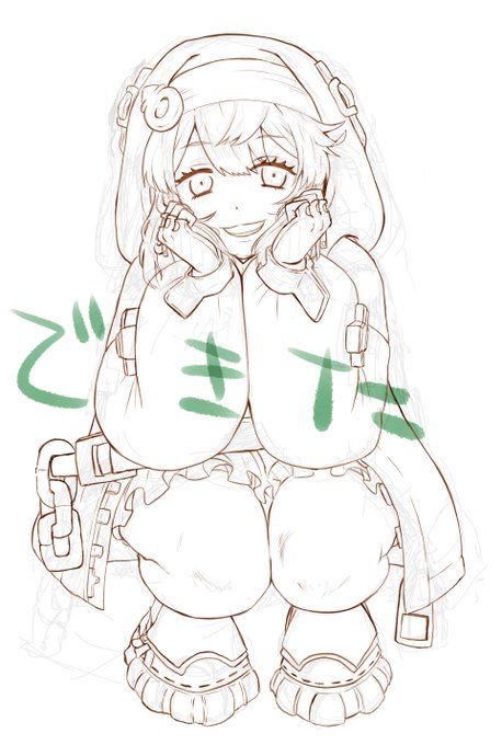 ブリジットの線画できた… 