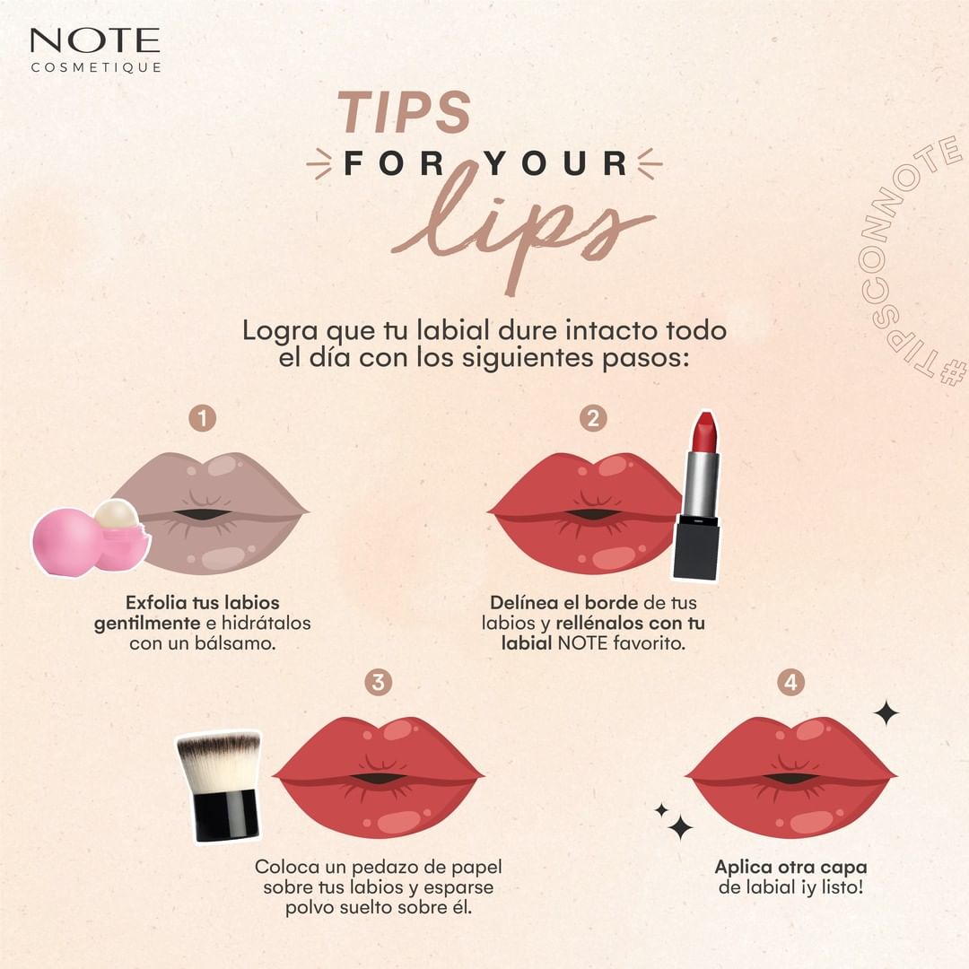 ¿Tienes planes para hoy? ✨

Te dejamos estos tips para que luzcas unos labios maravillosos y que dure todo el día. 💋 

¡Practícalos!

#notecosmetique #makeup #maquillaje #Venezuela