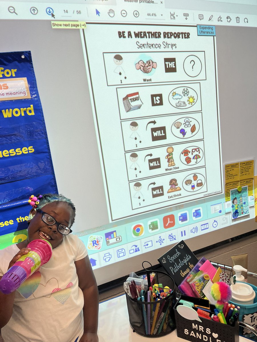 AmyRSandler's tweet photo. We have some wonderful weather reporters in the @nherisd Speech Room today! #WeatherUnit #Vocabulary #ExpandingUtterances #NHEComeTogether #RISDBelieves
@RISDSLPs https://t.co/w8SgWbTwwU