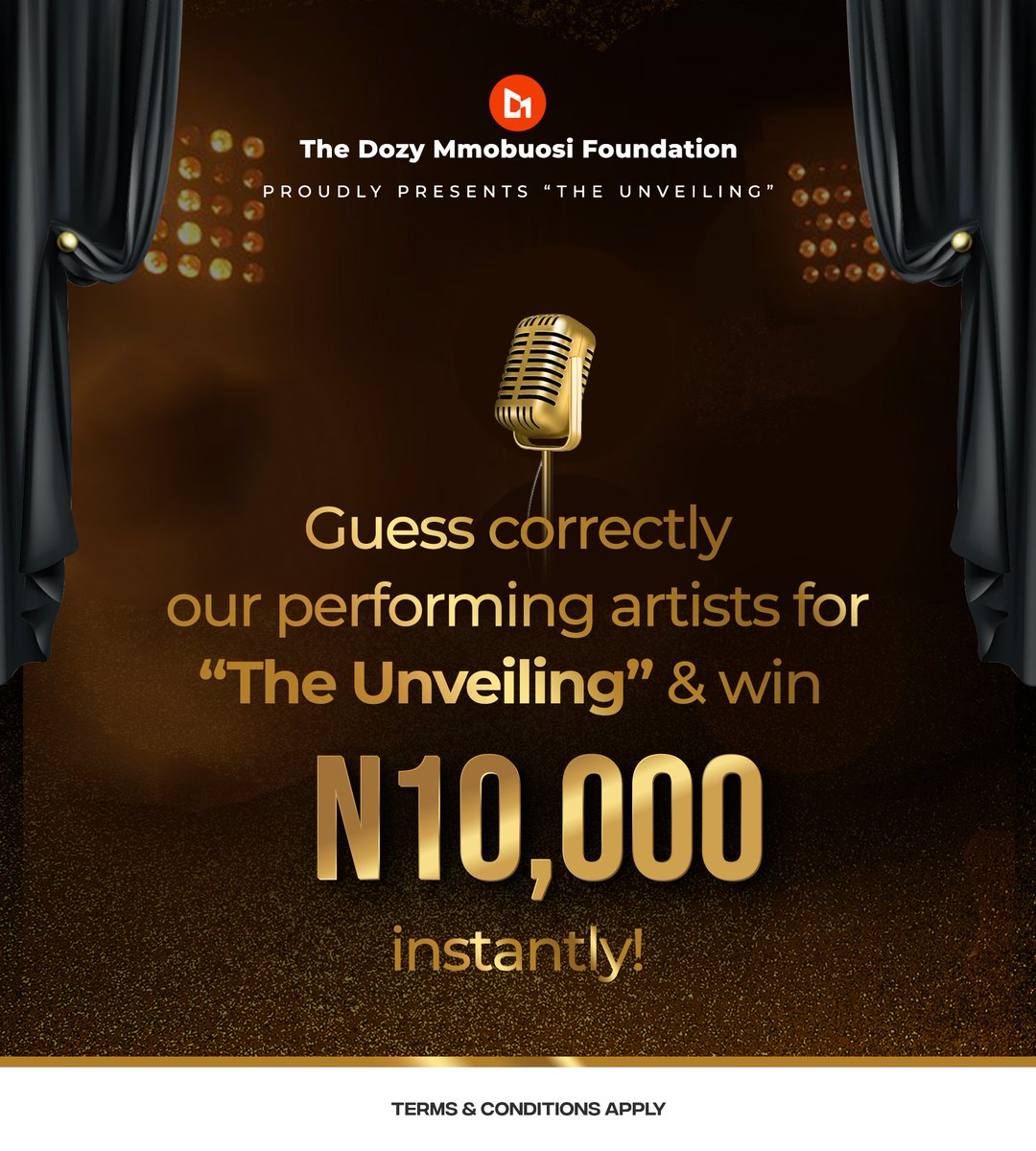 Thedozymmobuosi's tweet photo. Imagine getting #10,000 cash reward when you guess correctly our performing artistes for #THEUNVEILINGEVENT.
Watch this space as you don't want to miss this freebie.
#explorepage #DMF #THEUNVEILINGEVENT #WEIMPACT #makingadifference https://t.co/3VSEPX7iBq