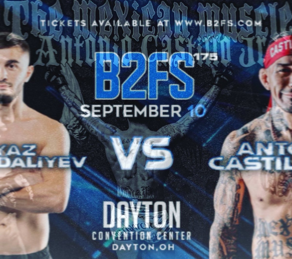 1 WEEK AWAY from SHOWTIME in Dayton! Get your tickets &amp; pay-per-views A$AP with 2 top prospects set to clash in the Co-Main Event @b2fightseries both looking for the step into the next levels <a href="/ufc/">UFC</a> <a href="/BellatorMMA/">Bellator MMA</a> <a href="/PFLMMA/">PFL</a>  showcased LIVE on @FiteTV VAMOS!! 🇲🇽V🇹🇷
