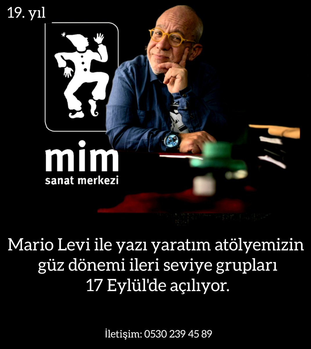 MiMli Yazanlar kütüphanemize yeni eklenen kitaplar; yoluna devam eden hikaye, romanlarla ileri seviye güz dönemi 17 Eylül'de başlıyor. 
Kaleme almak istediğiniz, yazmakta olduğunuz projelerinizi geliştirebileceğiniz atölye kayıtları sürüyor. 
instagram.com/mimsanatorg 
<a href="/mariolevi_/">Mario Levi</a>