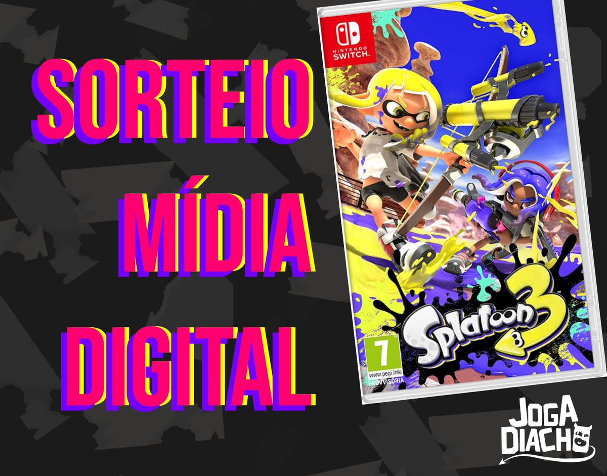 jogadiacho's tweet photo. Hora de #Giveaway! 
SORTEIO de mídia digital de Splatoon 3

❤️🔁 Siga, curta e dê RT
🦑 Marca seu amigo nos comentários 
🍀 Sorteio no dia 08/09 no funeral de Splatoon 2 https://t.co/wt32snziZ0
🏅Vencedor tem 24h para aparecer aqui

🚨Marcar quantos amigos DIFERENTES quiser https://t.co/ZIO49Ec2Qo
