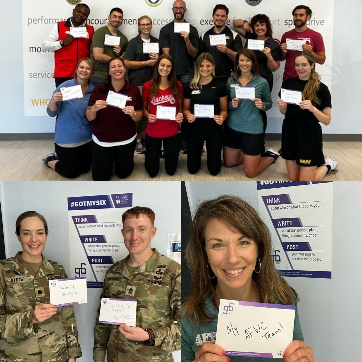NicoleLeth2's tweet photo. @HPRConline Your Armed Forces Wellness Center has your six!  We are honored to take care of our military community and we are grateful for our team! #GotMySix #gratitude #TotalForceFitness @ArmyChiefStaff @16thSMA @MDW_USARMY @Fort_Belvoir @USAPHC https://t.co/nqjjNmFNPE