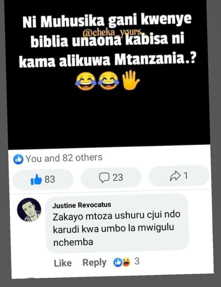 StritCertified's tweet photo. Ila Watanzania bwana 🤣🤣🤣🤣 https://t.co/ooojWZVScl
