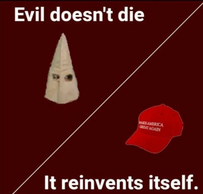 I may do one with Hitler and Trump with the same message.