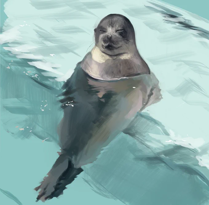 水族館行ってきた お絵描き 