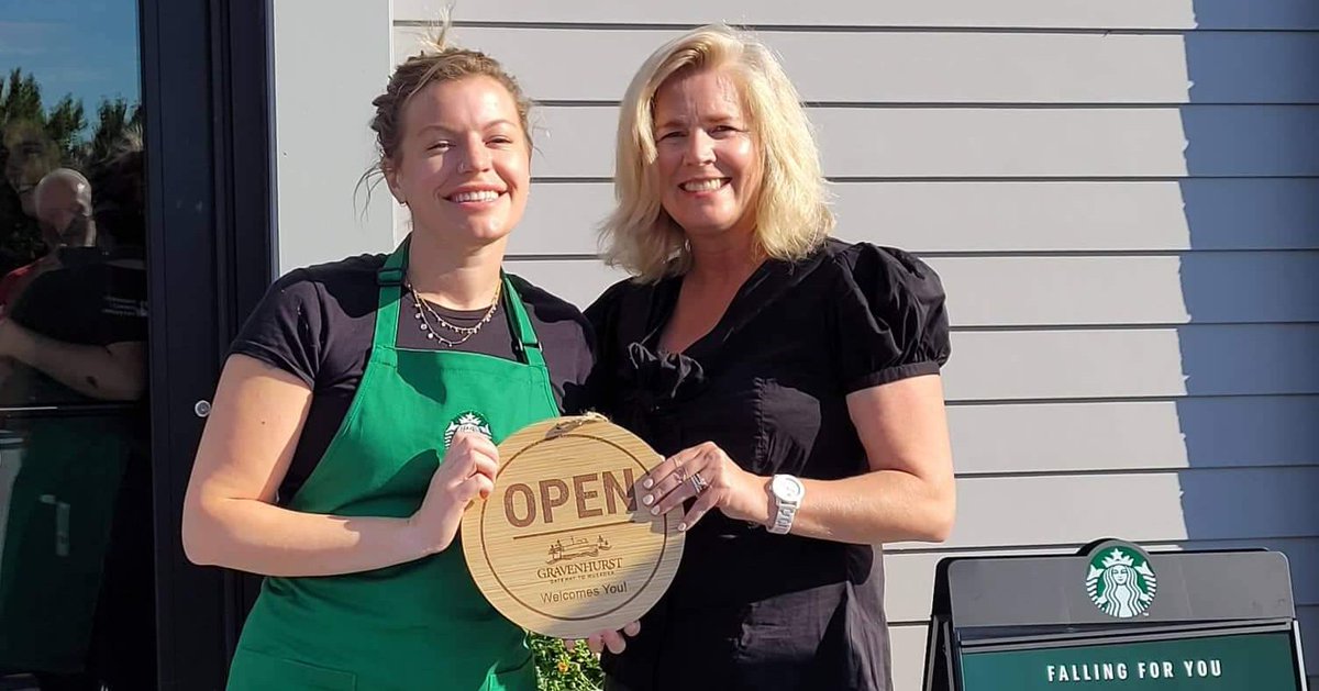 Gateway2Muskoka's tweet photo. Welcome Starbucks! Congratulations on your grand opening today! Visit them at 1170 Muskoka Rd. S. ☕☕☕ https://t.co/VJMh86uJAO