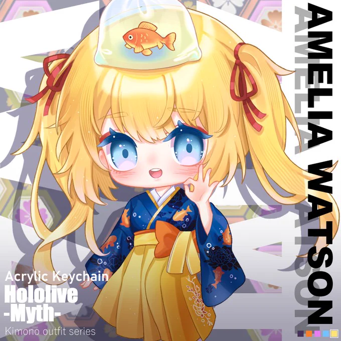Holomyth Kimono bg design by  #gawrt #artofashes #ameliaRT 