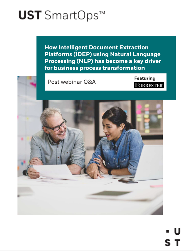 USTSmartOps's tweet photo. Our recent webinar with @CSLeClair of @Forrester is now available on-demand. Click here to access a bonus overtime Q &amp; A document #IntelligentAutomation #IDEP #IDP #SmartVision #SmartOps #USTSmartOps
https://t.co/V1w77B6xjj https://t.co/RJ6GCVKoaa