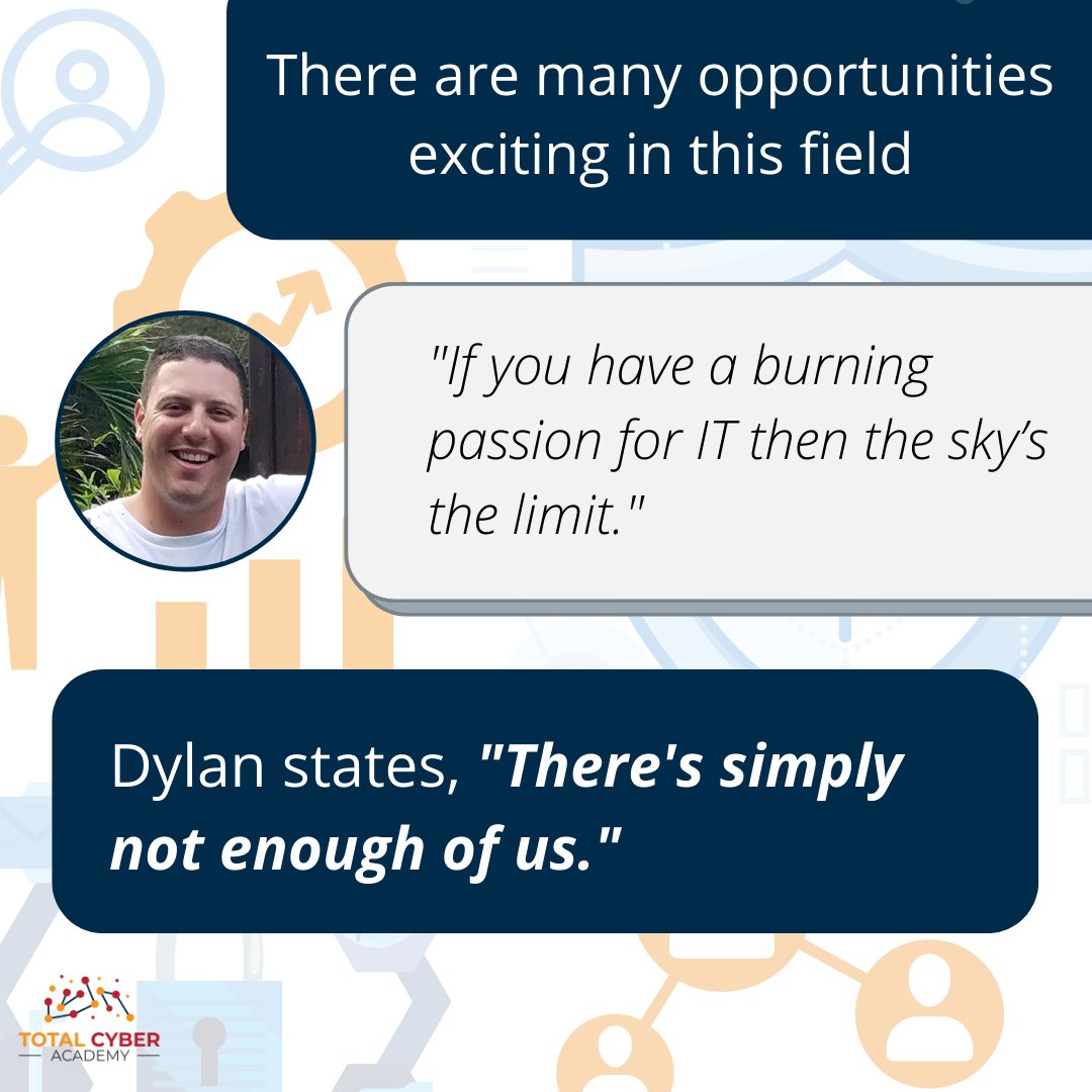 totalcyber's tweet photo. We talked to Dylan Carmichael, a former student of Total Cyber Academy. Here’s what he shared about his experience and where it has taken him in the past year. Read the full story on LinkedIn: https://t.co/IYhwcQv3us
#apprenticeship #penetester #skillbridge https://t.co/JeoLmq4Dnu