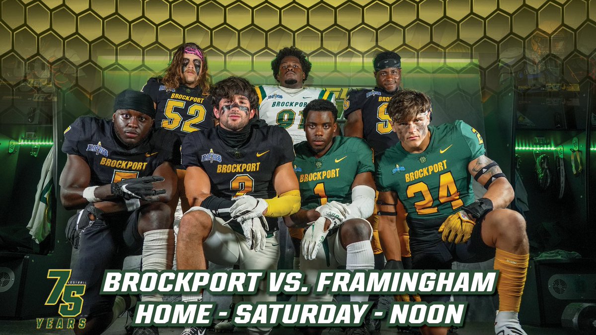 BportAthletics's tweet photo. 1⃣ more sleep.  

Year 75 of @BPort_Football kicks off Saturday. 

Bport vs. Framingham
HOME - 12pm

📰:https://t.co/skRc3q6qLt
🎟️: https://t.co/IC3EsXSChT

#UndefeatedEffort | #d3fb | 🦅🏈 https://t.co/KB1iMz1Jma
