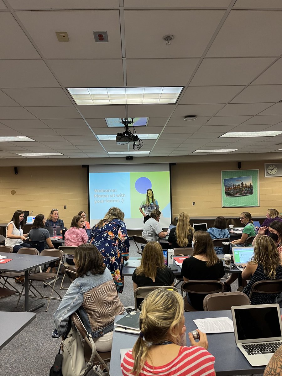 ⁦<a href="/AlisonD_34/">Alison Dauernheim</a>⁩ kicking off the ⁦<a href="/glenview34/">Glenview District 34</a>⁩ District MTSS Leadership meeting #weared34