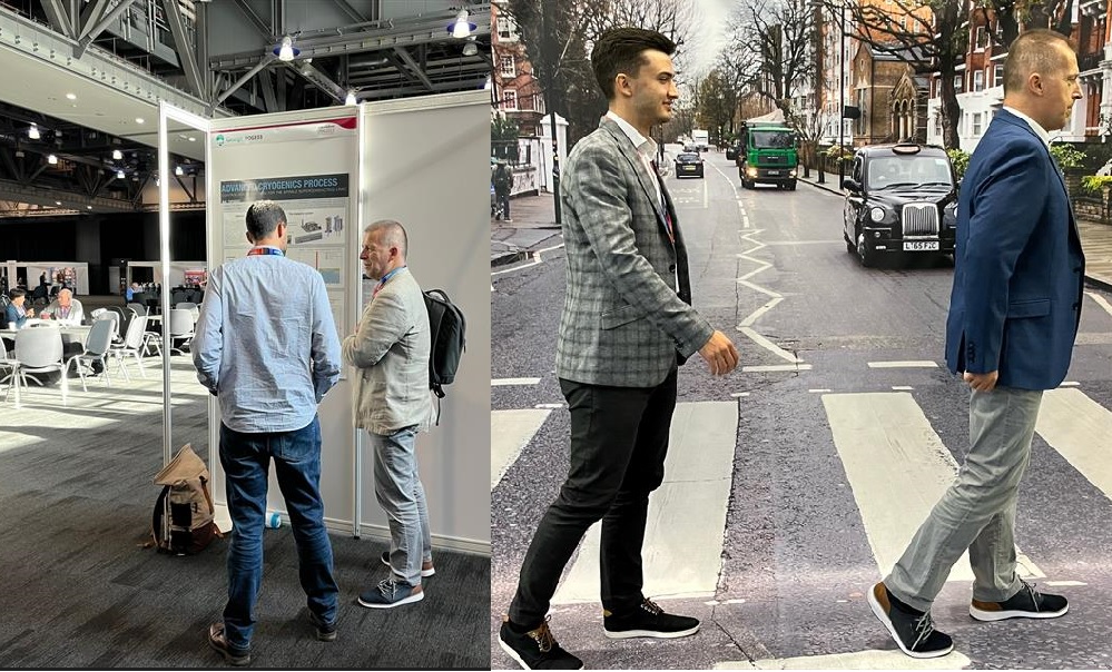 CosylabHQ's tweet photo. Cosylab's Rok Hrovatin and Andraž Košuta attended #LINAC2022: "It's amazing to see how many devices are are currently being built. We were delighted to discuss how Cosylab's expertise can help bring new initiatives to fruition." #controlsystems #linac #science #technology https://t.co/f249FcbsmT