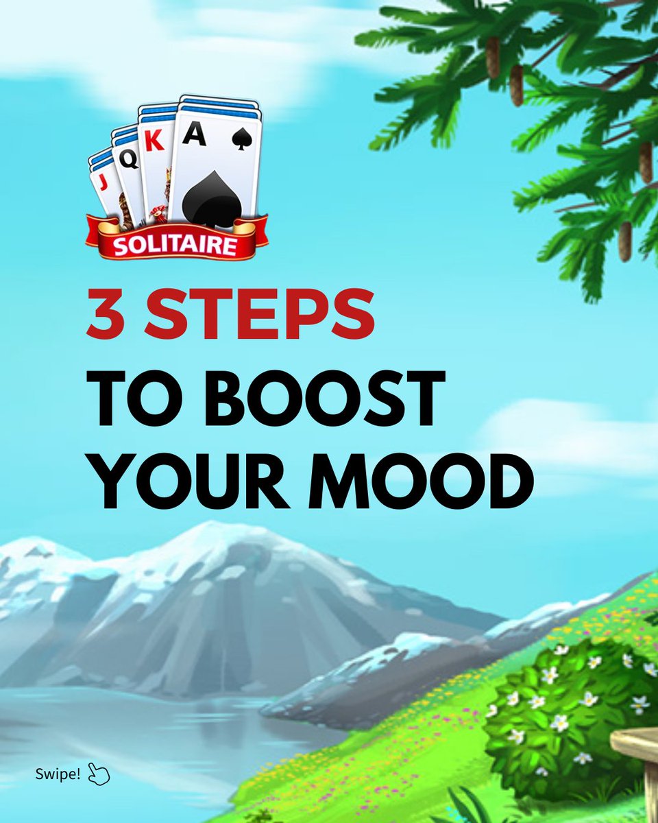 Solitairemotion's tweet photo. Some great steps to boost your mood guys! Please Swipe 👉
Solitaire for free? It’s just that easy.😎
TAP NOW 👆 https://t.co/VgOgBLG8L5
#carousels #carousel #instoreapp #carouselhorse #carouseldesigns #carouselpost #graphic #goodvibes #fridaymorning #FridayFeeling https://t.co/d9wMln47zX
