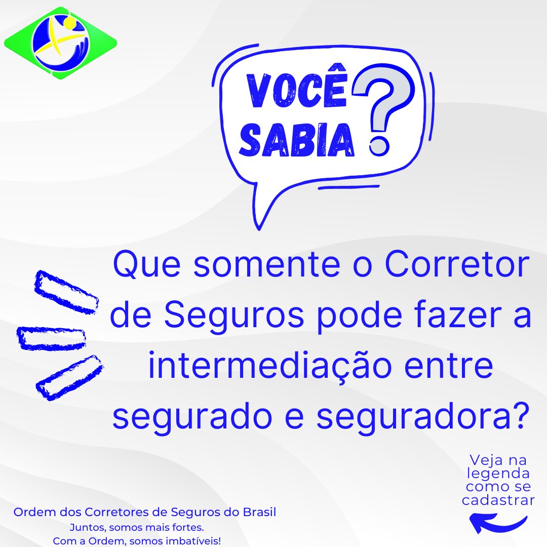ocsbrasil's tweet photo. ✅ A OCS-BR chegou para trazer uma nova realidade para o Mercado de Corretagem, preservando a profissão e resgatando o espaço perdido decorrente das últimas investidas contra a categoria! Cadastre e seja inovador! Mande uma mensagem para receber o link do cadastro! https://t.co/iFMstZsiqq