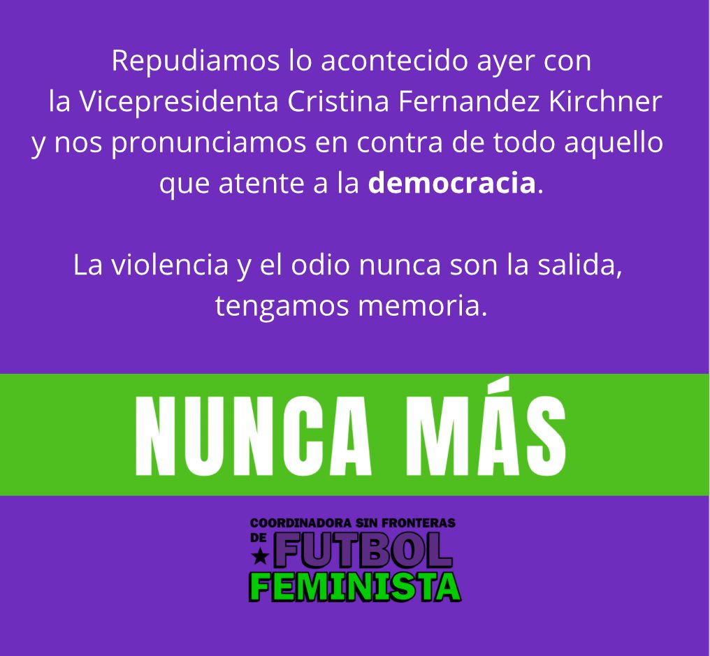 La violencia y el odio nunca son la salida, tengamos memoria.

#NuncaMas