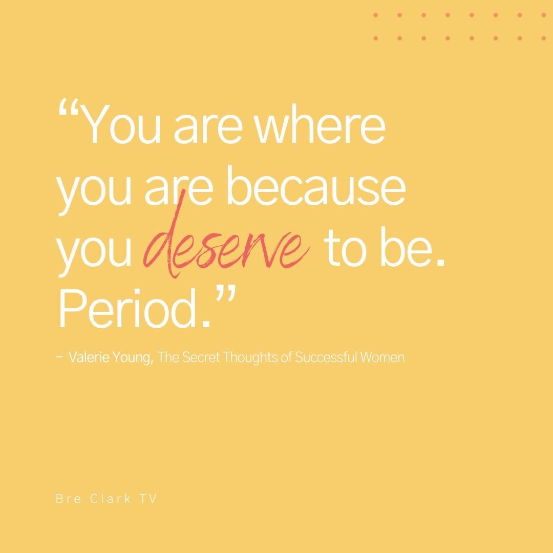 BreClarkTV's tweet photo. Don't let anyone... including that lie in your head tell you that "you are just lucky". You are where you are because you deserve it! You worked for it. You fought for it. You made the sacrifices needed to become the person you are today. Embrace that and keep shining your light! https://t.co/4pvTTok9PE