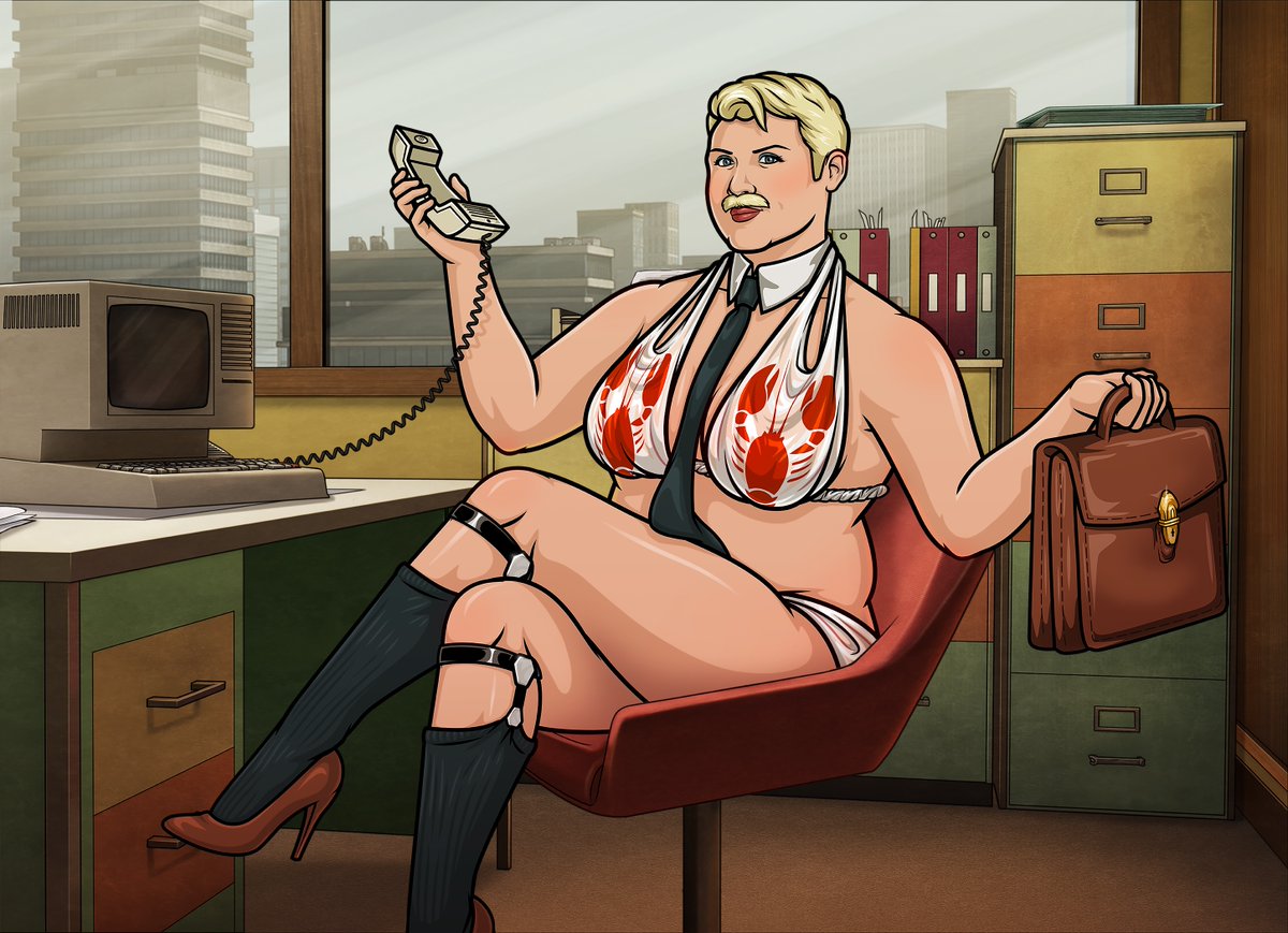 I’ve been working on my cosplay for Seafood-Con and this year is gonna be hot. It’s basically a bikini made out of plastic lobster bibs, a necktie and a briefcase, I’m calling it “Hungry Businessman”, bring your melted butter! #yeoooowwww #ArcherFXX