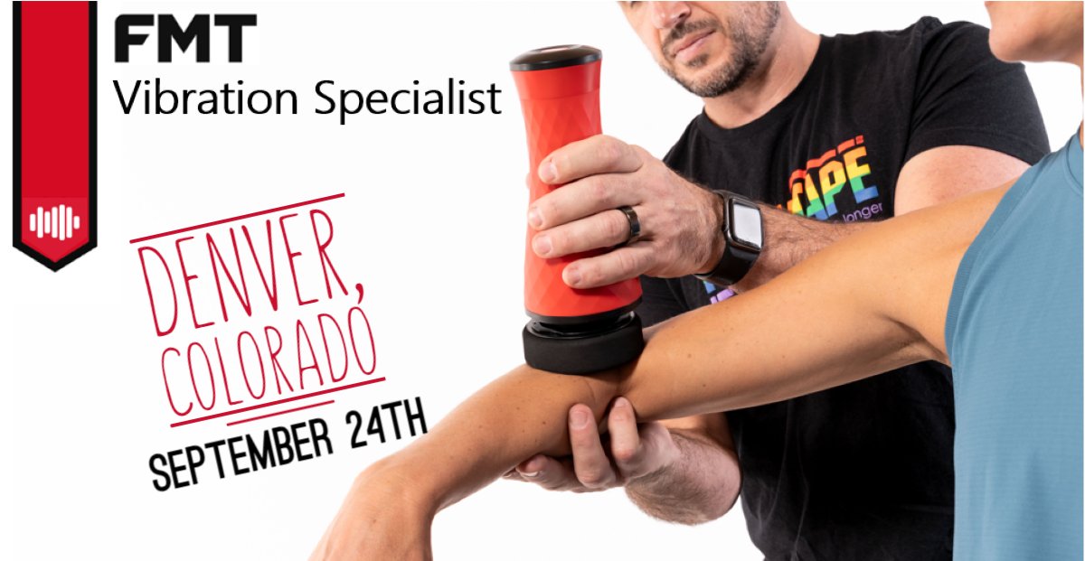 ☎ Last Call to RSVP! - Don't miss FMT Vibration Specialist debut Sept. 24th in #Denver shop.rocktape.com/fmt-vibration-… #DenverChiro #ColoradoChiro #DenverPhysio #ColoradoPhysicalTherapy #LakewoodMassage #LakewoodFitness #LakewoodTrainer #RockTape