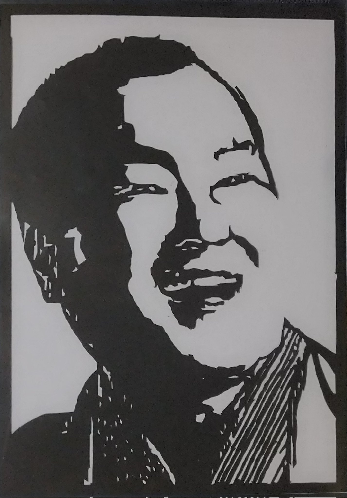 ポツンと一軒家の切り絵です！ ポツンと一軒家の切り絵です！ ポツンと一軒家の切り絵です！ 祥
