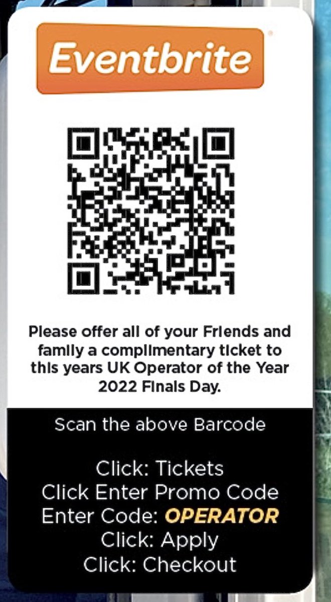 alwaysdigging's tweet photo. Join us for a great day out at the #ukoperatoroftgeyear22 finals. Saturday10th September. Please scan the qr code for free tickets. @ukplantops https://t.co/WRMq8wj8mY