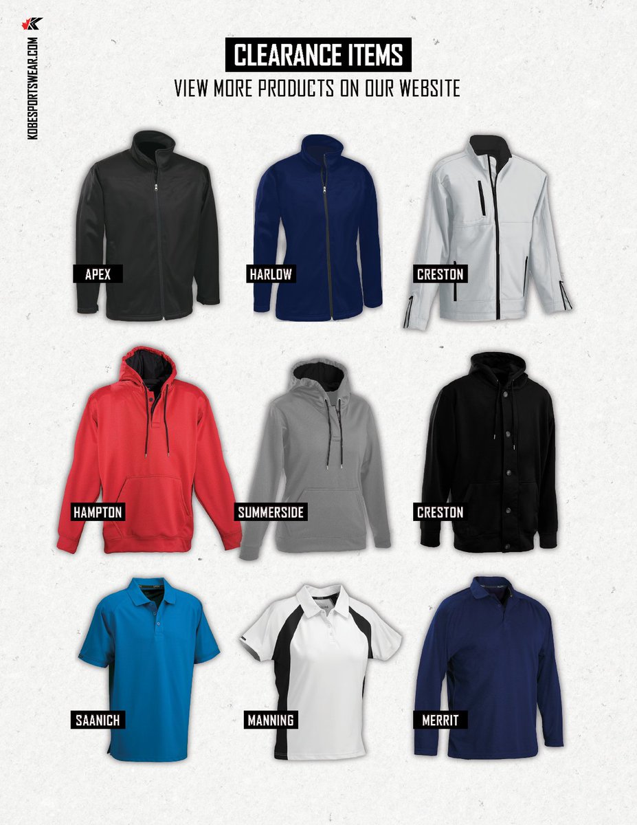 🚨 It's time to shop!! 🚨 

Visit kobesportswear-clearance.com to get our most popular clearance products at our best prices yet! 🤩