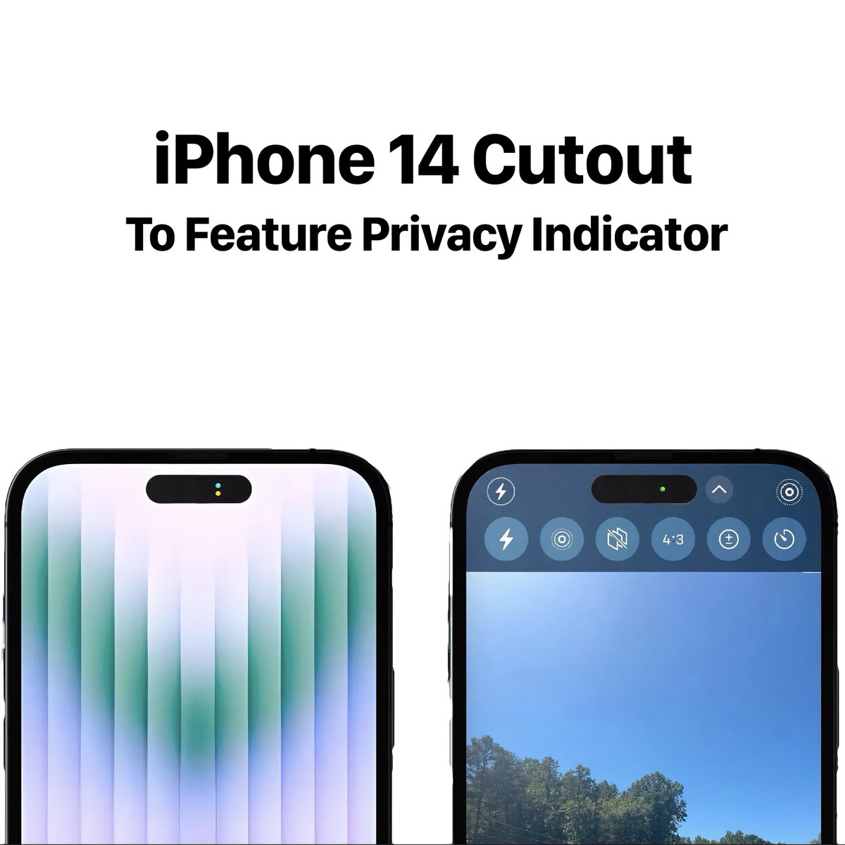 getpremiermax's tweet photo. ✨ Privacy indicators are rumored to be a part of the pill-shape cutout to inform when the camera, microphone is in use.
.
.
✨ #iphone14 #applenews #apple #appleiphone #applewatch #ios #pro #applefan #applewatchseries #applestuff #applecity https://t.co/l1kBWcbmJF