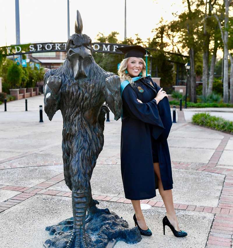 This week’s #FeatureFriday is Kayla Stewart ’15, program assistant for the PGA Golf Management (PGM) program. Kayla’s duties include tracking student progress, planning events, budget management, PGM social media management, and more! #CCU #FeeltheTeal #TealNation #chantsup👌