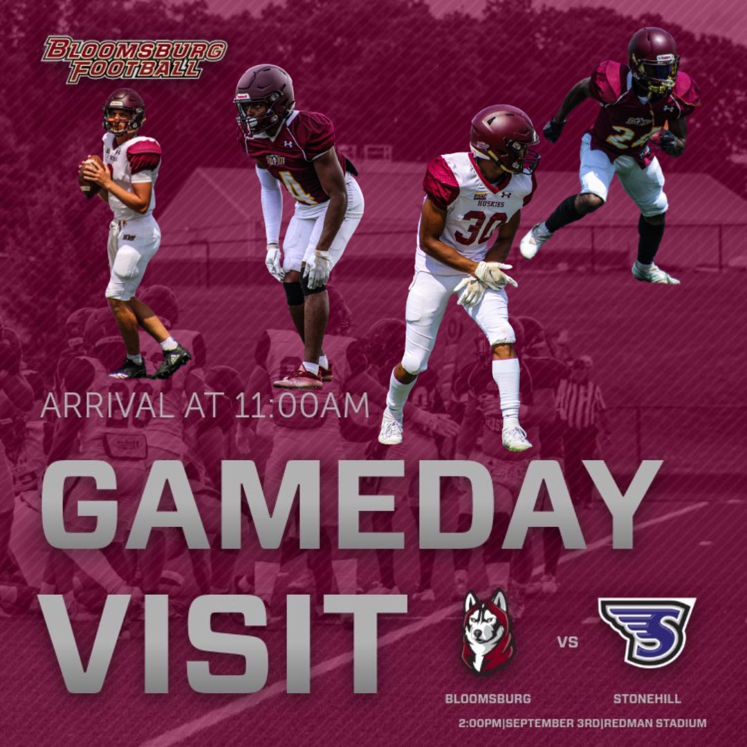 Thanks <a href="/CoachBernocco/">Josh Bernocco</a> for the game day visit‼️<a href="/BloomUFootball/">Bloomsburg Football</a>