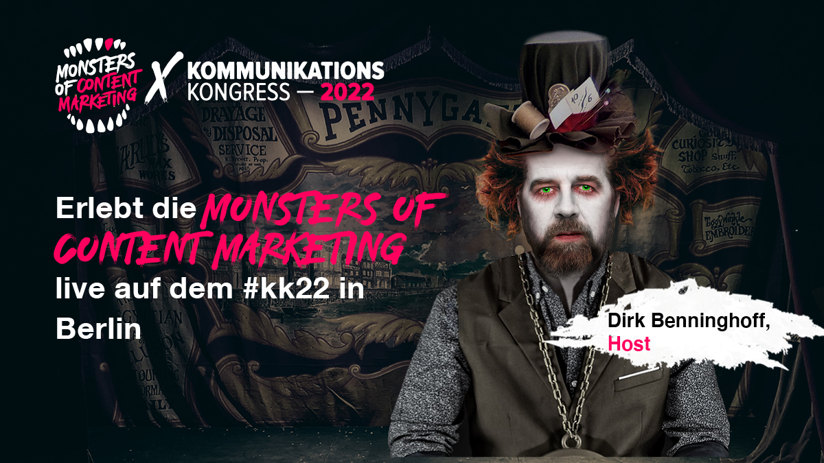 fischerAppelt's tweet photo. Die #MoCM sind auf dem @kkongress 2022 in Berlin!
Unser Moderator und Chefredakteur @neuigkeitenchef unterhält sich in Live-#Podcasts mit Branchengrößen, wie Kai Strehler, Head of Social Media, Deutsche Bahn oder Steffen Henke, Global Head of Internal Communications DHL. https://t.co/XakJ4ID7c2