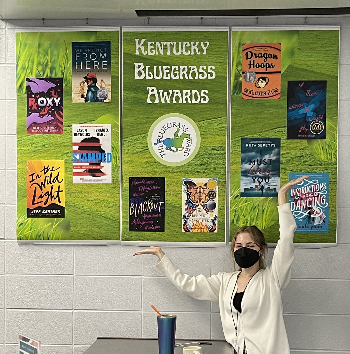 BallardLibrary (@bruinslibrary) on Twitter photo Jamie’s putting her #canva skills to use by making a new #kba mural for the library.
<a href="/KBAAwards/">KBA Awards</a> <a href="/Lmr777Lynn/">Lynn Reynolds</a> <a href="/JCPS_LMS/">JCPS Library Media Services Department</a> <a href="/FineAngeline/">Angeline Boulley - #FIREKEEPERSDAUGHTER</a> <a href="/JasonReynolds83/">Jason Reynolds News</a> Jamie’s putting her #canva skills to use by making a new #kba mural for the library.
<a href="/KBAAwards/">KBA Awards</a> <a href="/Lmr777Lynn/">Lynn Reynolds</a> <a href="/JCPS_LMS/">JCPS Library Media Services Department</a> <a href="/FineAngeline/">Angeline Boulley - #FIREKEEPERSDAUGHTER</a> <a href="/JasonReynolds83/">Jason Reynolds News</a>