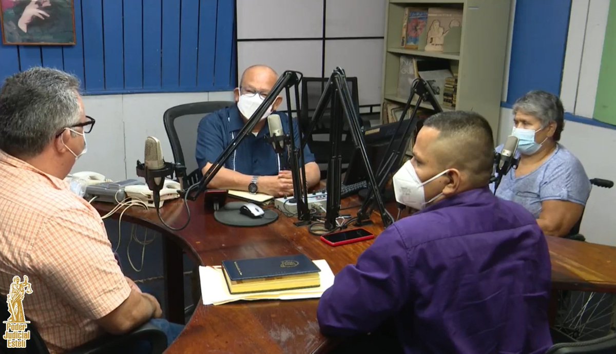 1/1 El Juez Local Único de San Juan de Limay - #Esteli, Dr. Federico Matamoros Torrez, en compañía de la Facilitadora Judicial, Sra. Dora Amelia López Flores, participaron en el programa una “Hora con la Justicia”, en el Complejo Judicial Central de Managua.

#PoderJudicialEsteli