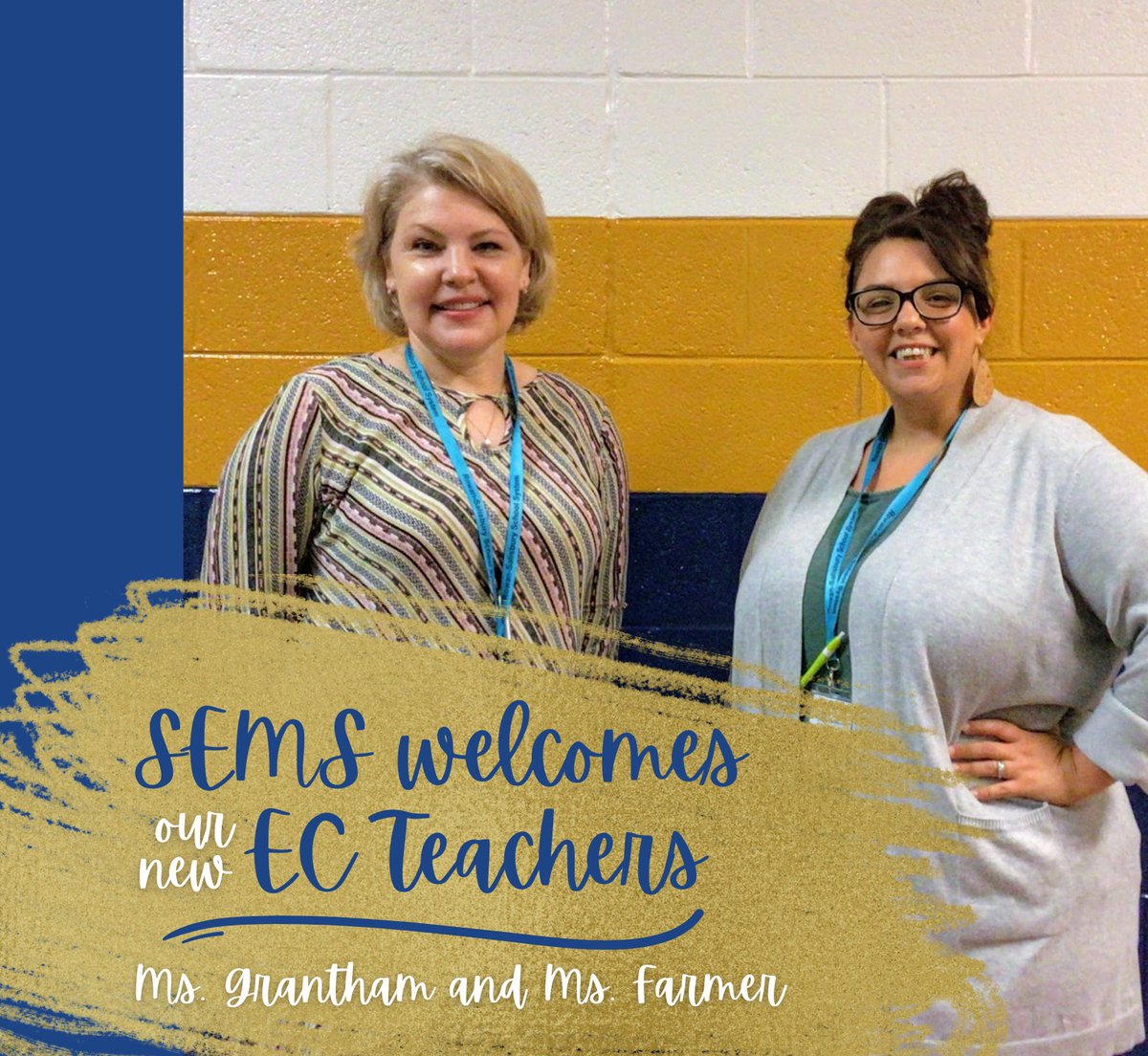 We're so excited to have Mrs. Farmer &amp; Mrs. Grantham join our EC team. Welcome to SEMS! #SEMSPatriotPride #RSSExtraordinary