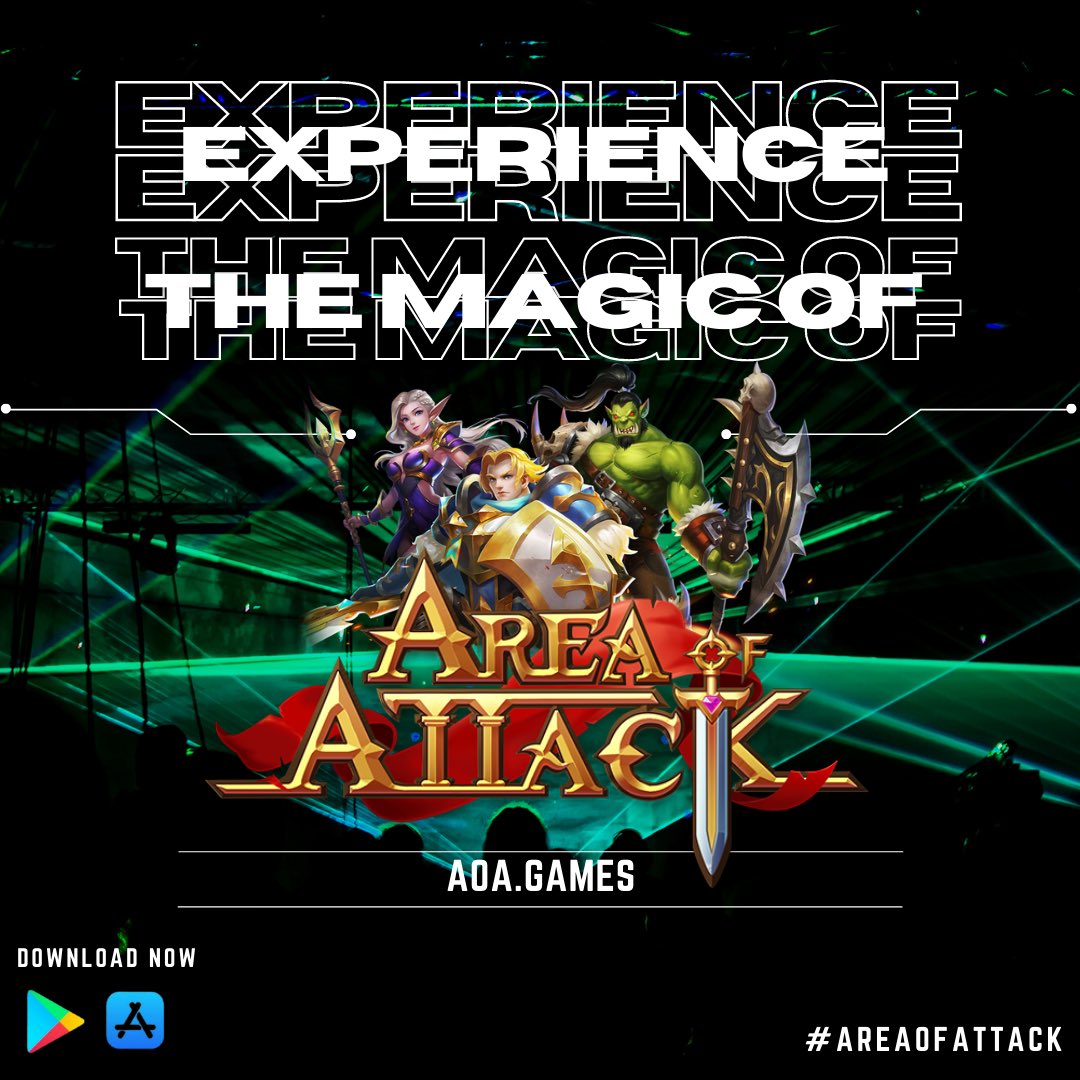 ✨ Experience the Magic of the Newest Play 2 Earn Game, Area of Attack! ✨ Let’s Grind now, AoA fam! ⚔️ ——— Download the game now via Google Playstore and Apple App Store. Check and visit the Official Website 👇🏻 aoa.games #AreaOfAttack