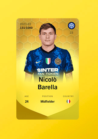 RunlikeVause's tweet image. Remporte Barella sur Sorare, celui qui m'a carry pour ma win en AS cette semaine

Pour participer : 

1⃣ RT ce tweet
2⃣ Follow @RunlikeVause

Tirage au sort dans 48h

Bonne chance à tous &amp;amp; toutes 🍀