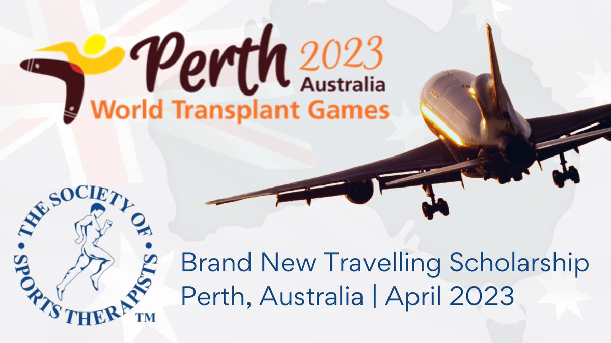 TheSSTofficial's tweet photo. 📢Announcement!
 
Brand New Travelling Scholarship Award in partnership with @TransplantSport
 
One lucky #SST Member will gain a fantastic opportunity to attend the World Transplant Games in Perth, Australia (April, 2023)
 
For full details/to apply: https://t.co/KOseybhbNo https://t.co/flmnnf4Ife