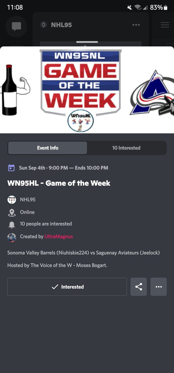 UltraMagnus1982's tweet photo. WN95HL Game of Week set to start Sunday night at 9pm. With pregame and post-game interviews. #retrogaming #WN95HL #hockey #livehockey #Online #SaguenayAviateurs #SonomaValleyBarrels https://t.co/d51RvrVzkw