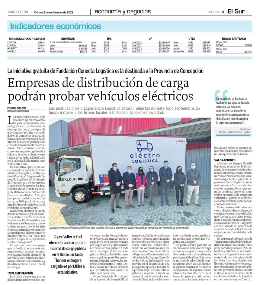 Conecta_Log's tweet photo. La #ExperienciaElectrologística en #Concepción es una realidad!⚡️Gracias a quienes hacen que esto sea posible @MTTChile @MinEnergia @Agencia__SE @Corfo @Indumotora @DercoCenter #Foton #Maxus @hyundaicl @jacmotorsglobal #Thunder @enelxway #CopecVoltex #etrans #Movia @GEOTAB https://t.co/qGHw3knRzW